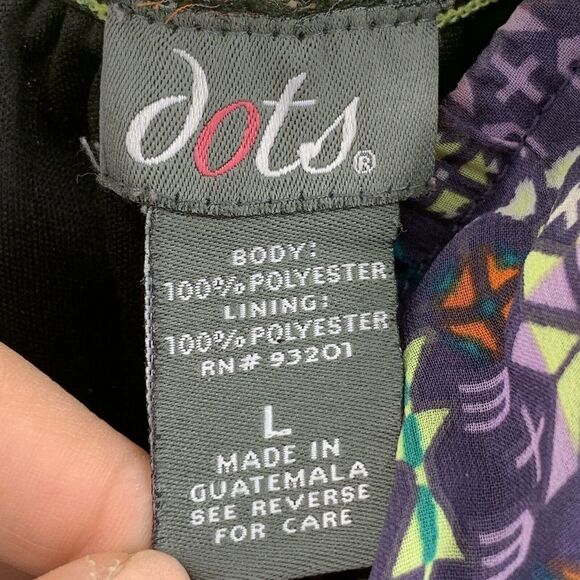 Strapless Ruffle Purple Patterned Neon Mini Dress - Picture 5 of 6